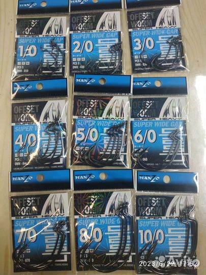 Офсетные крючки Hanzo Корея