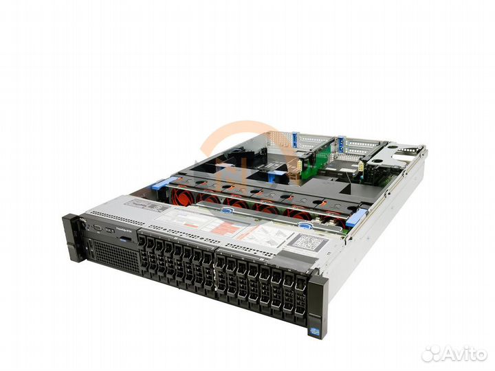 Сервер dell R720 16SFF 2x E5-2690 v2 256GB