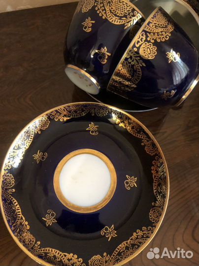 Чашка с блюдцем лфз СССР первый сорт