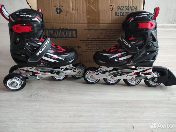 Роликовые коньки детские раздвижные Reaction