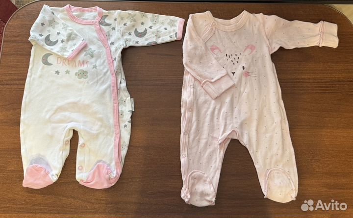 Детская одежда для девочек пакетом 62 68