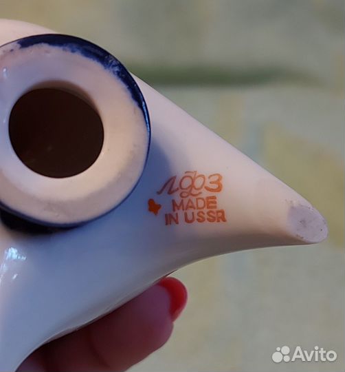 Фарфоровые статуэтки СССР лфз. Индюк