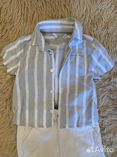 Модная рубашка для малыша 74размер