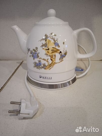 Чайник электрический керамический б/у 1,2 литра