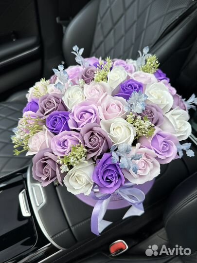 Букет из мыльных роз