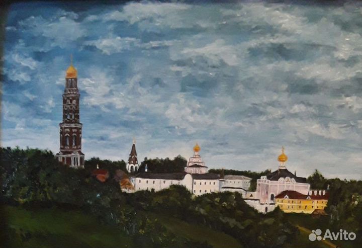 Картина маслом Иоанна Богословский монастырь