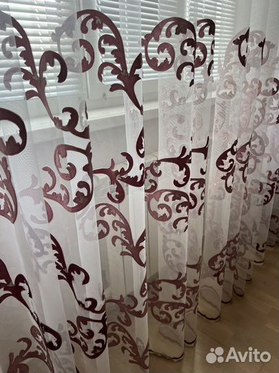 Тюль 6 м, высота 2.86