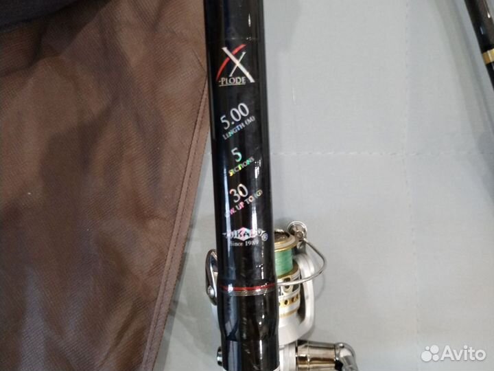 Удочка Mikado X-plode Bolognese 500, катушка Daiwa