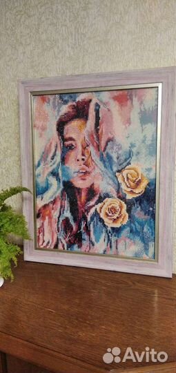 Картина из алмазной мозаики в рамке в подарок