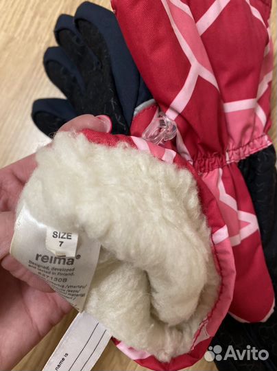 Теплые перчатки для девочки