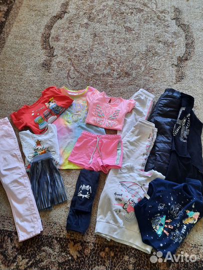 Вещи пакетом на девочку 116 122