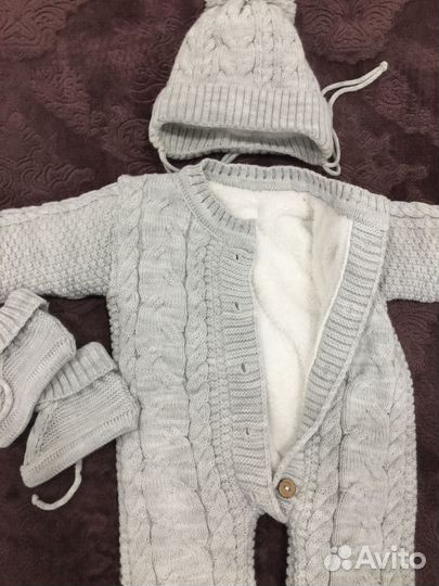 Вязаный костюм детский