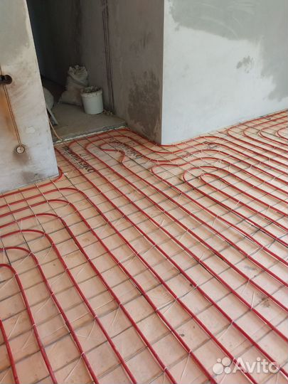 Монтаж систем отопления,тёплый пол, радиаторы