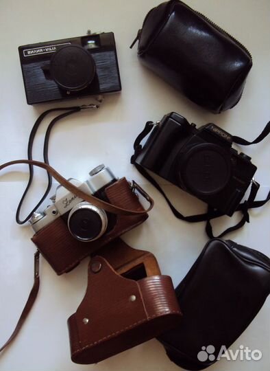 Фотоаппараты СССР винтаж Zenit, Киев, Vilia