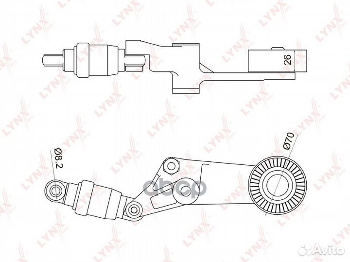 Натяжитель ремня навесного оборудования PT3044