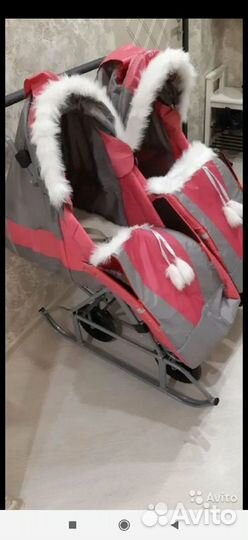 Санки коляска для двойни