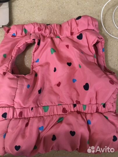 Жилетка для девочки 9-12 мес