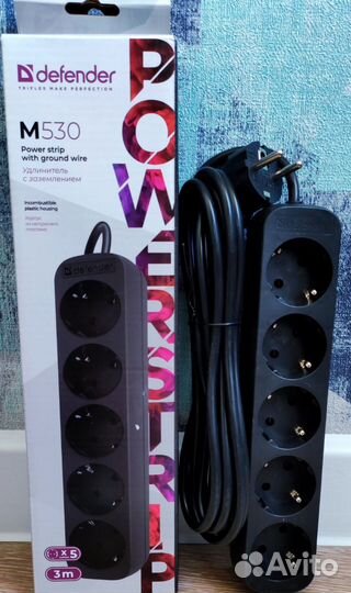 Сетевой фильтр c заземлением 2.2квт