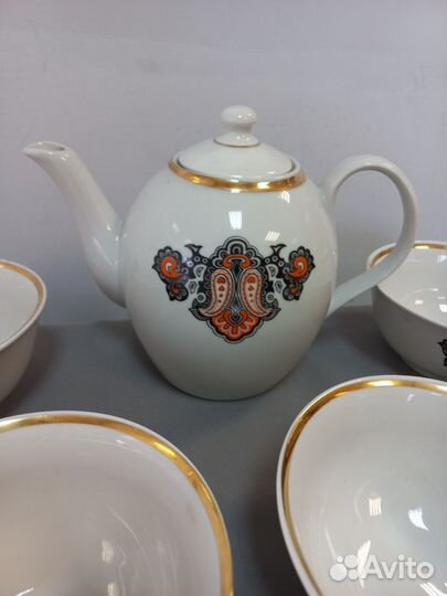 Чайный сервиз с пиалами Фарфор Рига