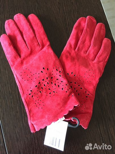 Перчатки женские натуральная замша