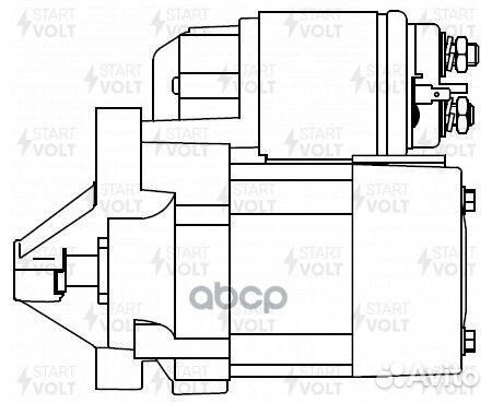 Стартер renault logan/duster/sandero 04- 0.85кВ