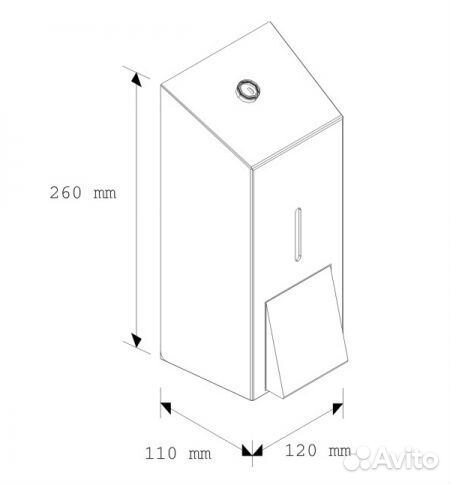 Диспенсер для мыла наливной Merida Stella Maxi