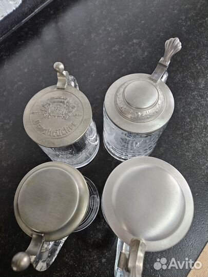 Немецкие пивные кружки хрустальные фужеры