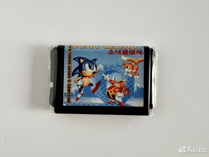 Новый редкий Sonic Classics Sega Mega Drive Корея