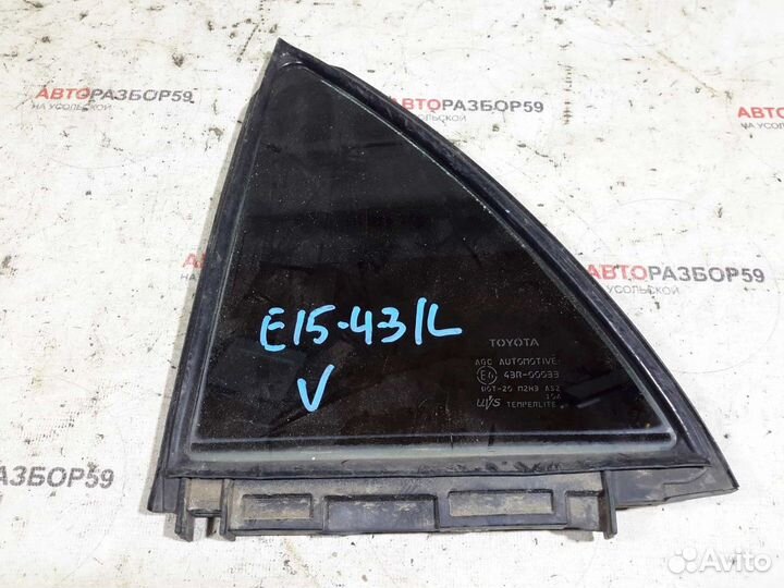 Форточка двери задняя левая Toyota Corolla 150