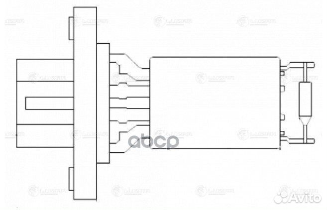 Резистор э вент. отоп. для а м ford focus ii (05)