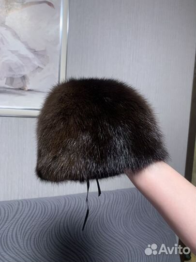 Шапка норковая женская