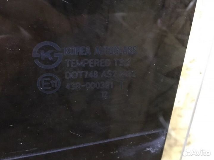 Стекло двери заднее левое Hyundai Solaris 1 седан