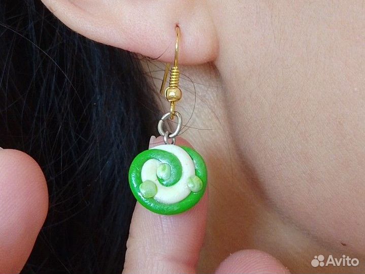 Серьги из полимерной глины