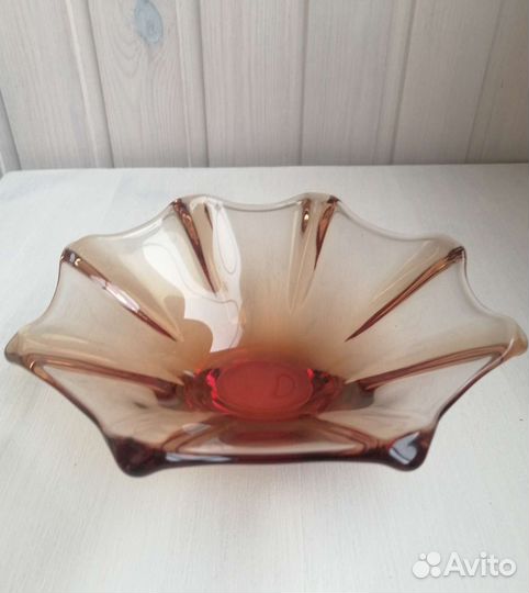 Ваза чешское стекло богемя