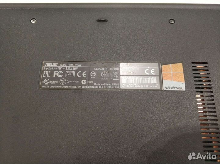 Asus x555ya AMD A4 6gb 1tb 15,6 HD