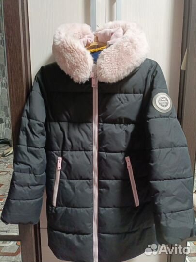 Пальто для девочки 140 зимнее