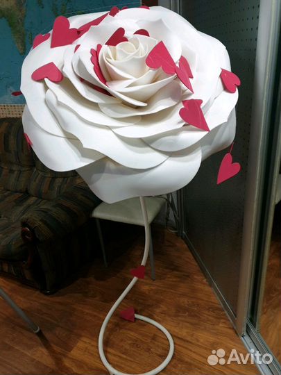 Эксклюзивная Белая Роза (украшение зала)