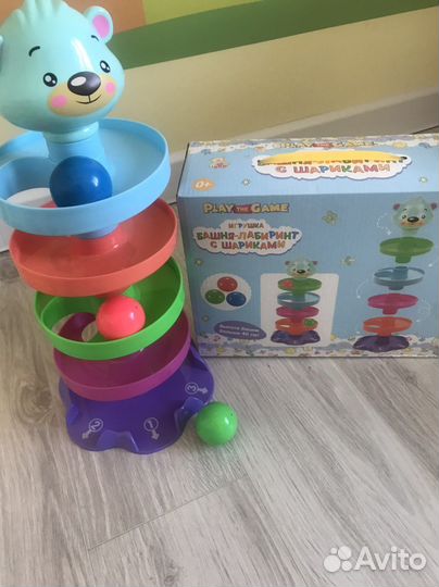 Пирамидка, башня-лабиринт, горка с шариками