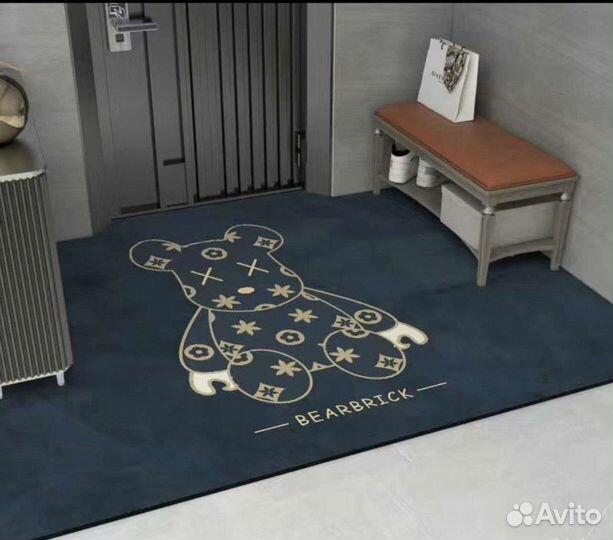 Коврик придверный в прихожую прорезиненный «kaws”