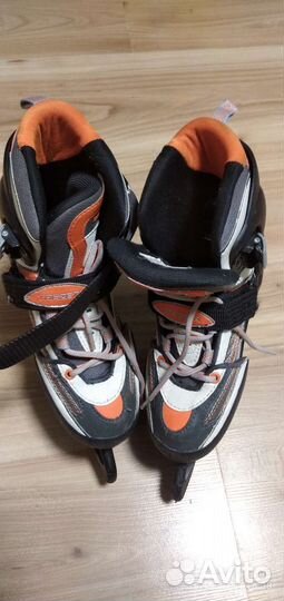 Коньки детские р. 34-36 раздвижные