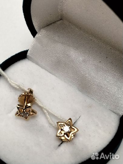 Золотые серьги проба 585 Арт.007454050124