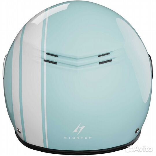 Ride path Stormer Jet Motorcycle Мотошлем Polished Turquoise