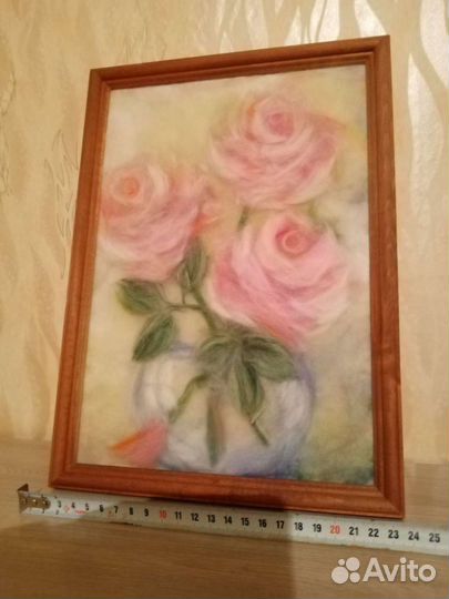 Картина из Пряжи и Пуха. Оригинальная