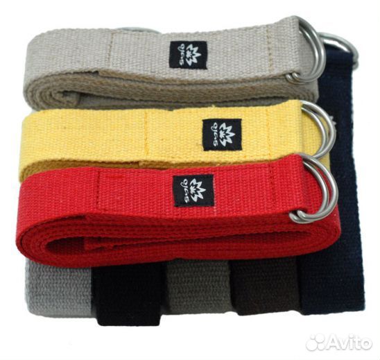 Ремень для йоги Оджас х/б бирюза 2.4 м