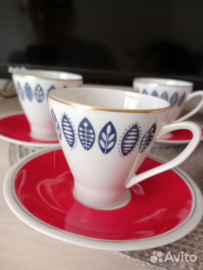 Кофейный сервиз завода Frieberger Porzelan