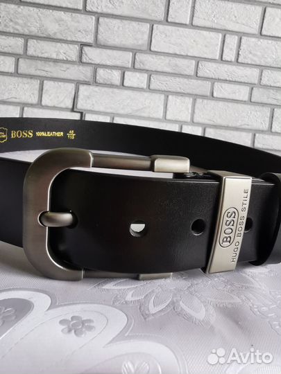 Мужской кожаный ремень boss