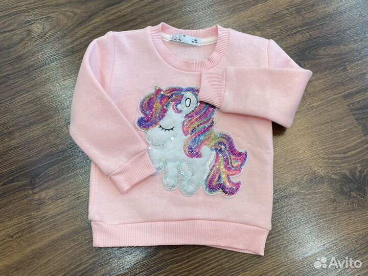 Толстовка для девочки на флисе