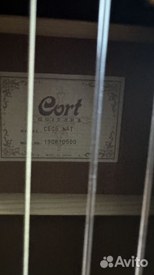 Электроакустическая гитара Cort CEC-5 NAT