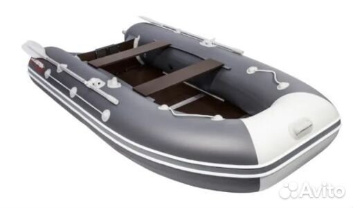 Лодка пвх Таймень LX 3400 ск Графит/светло-серый