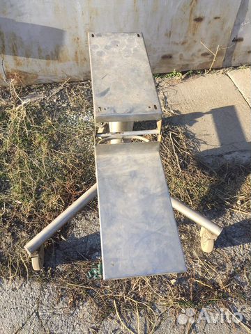 Станина из нержавейки на колесах